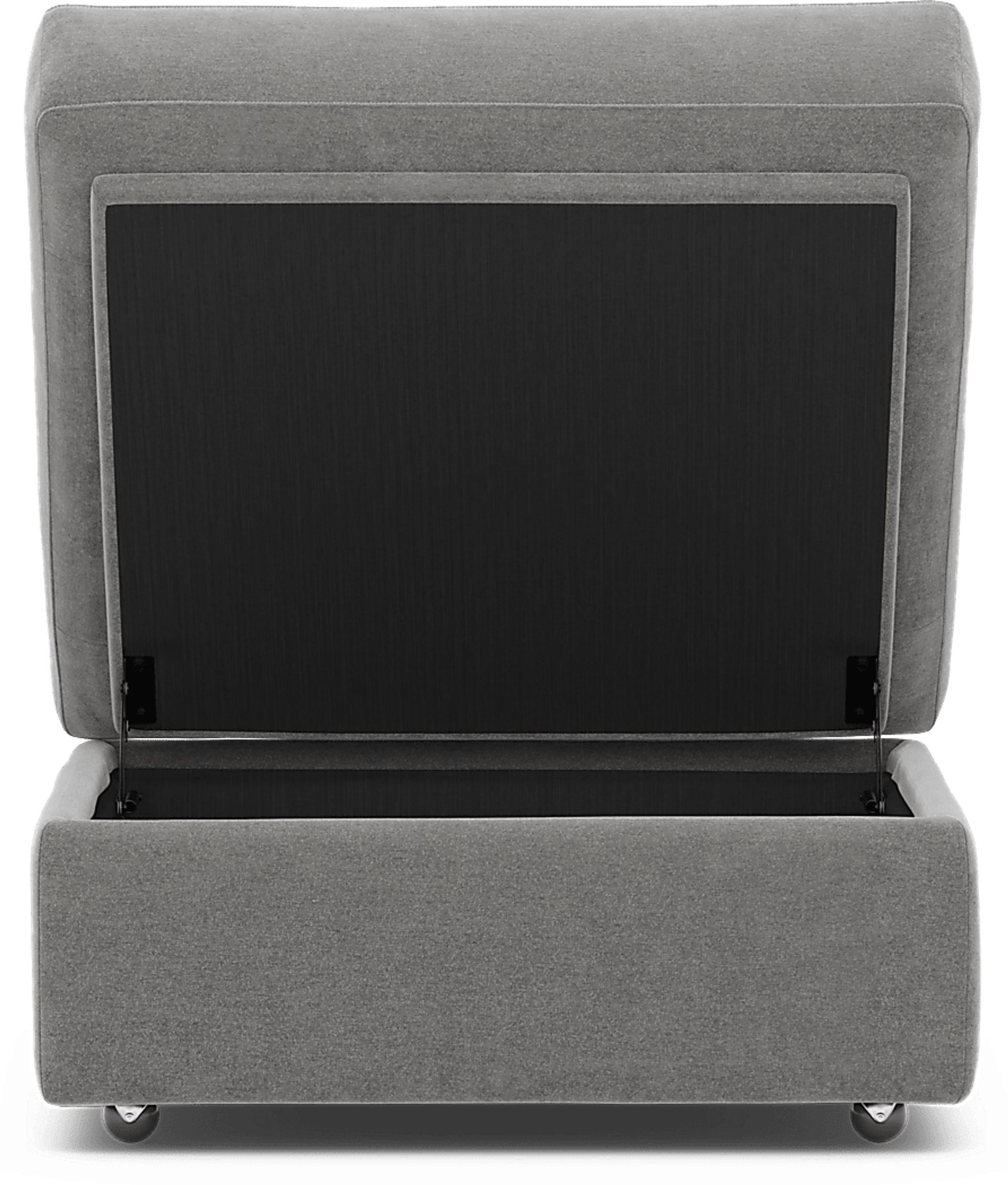 ModularOne Gray Storage Bumper Ottoman - Image 4