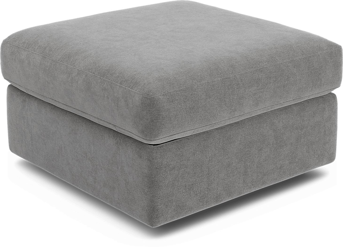 ModularOne Gray Storage Bumper Ottoman