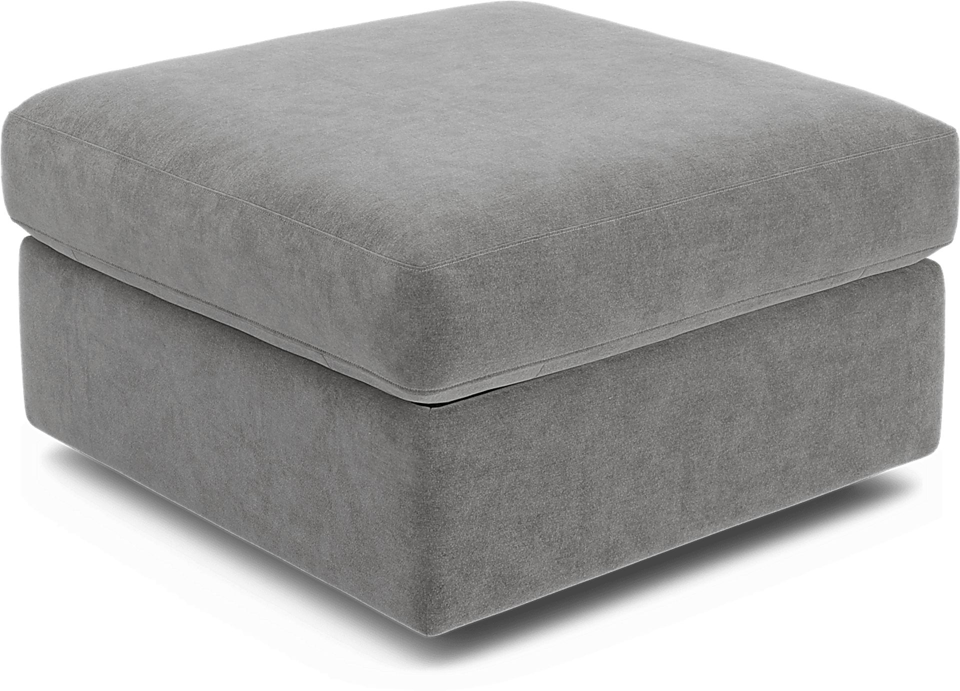 ModularOne Gray Storage Bumper Ottoman - Image 1