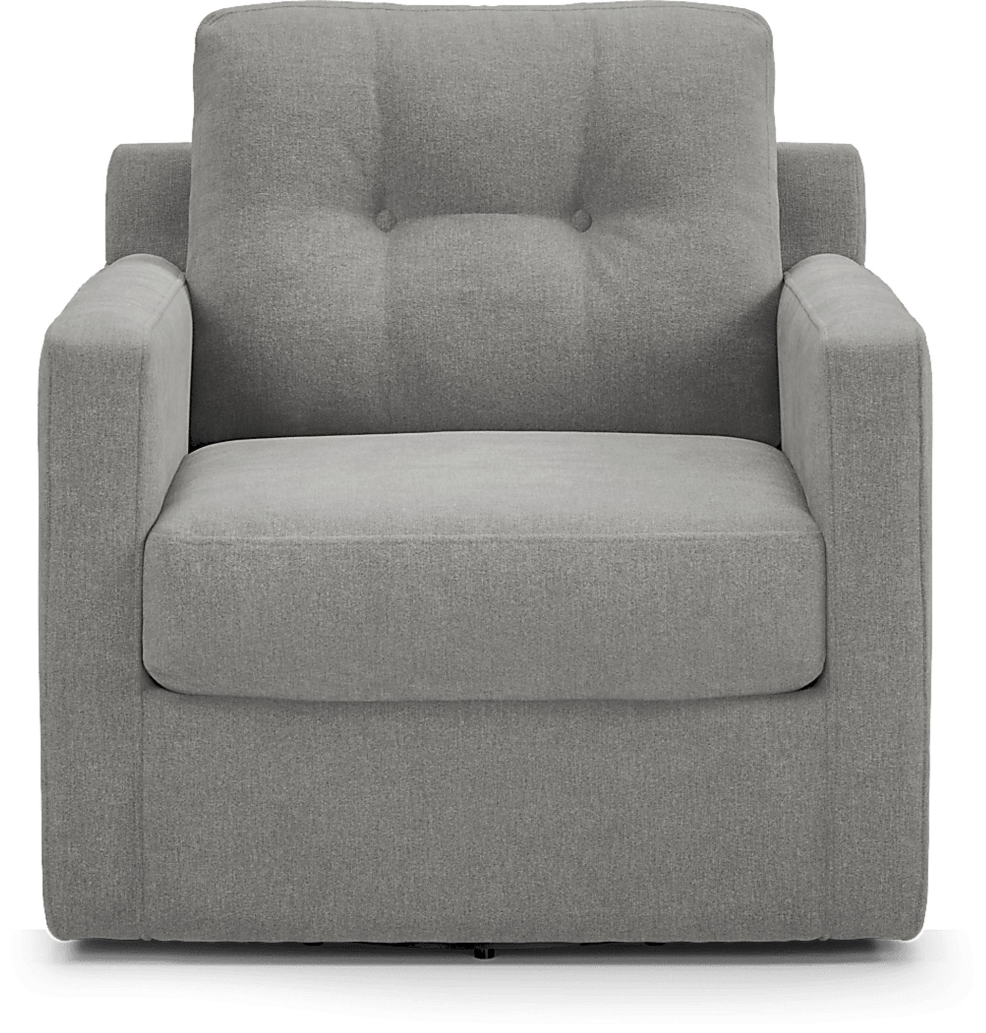 ModularOne Gray Swivel Accent Chair - Image 3