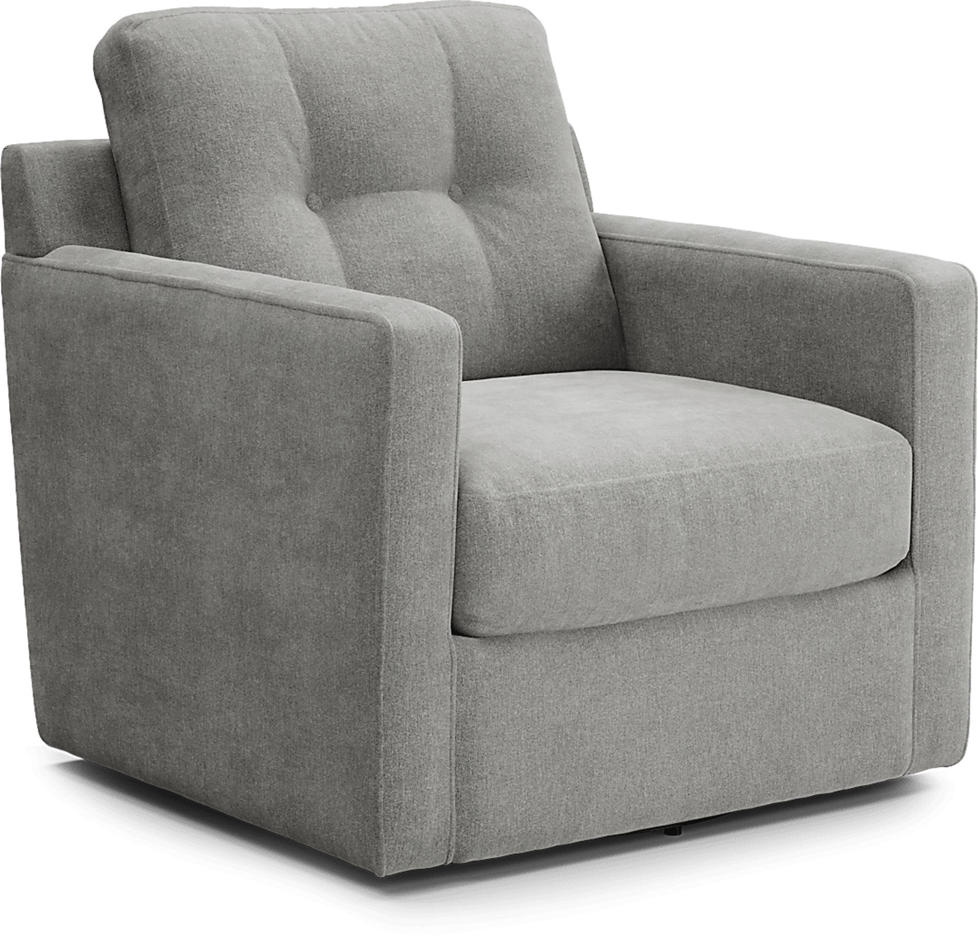 ModularOne Gray Swivel Accent Chair - Image 1