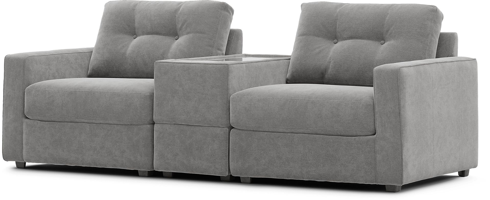 Gray 3 Pc ModularOne with Media Console - Image 4