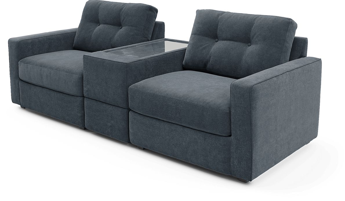 ModularOne Indigo 3 Pc Sectional Rooms To Go