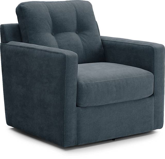 ModularOne Indigo Swivel Accent Chair - Thumbnail - Image 1