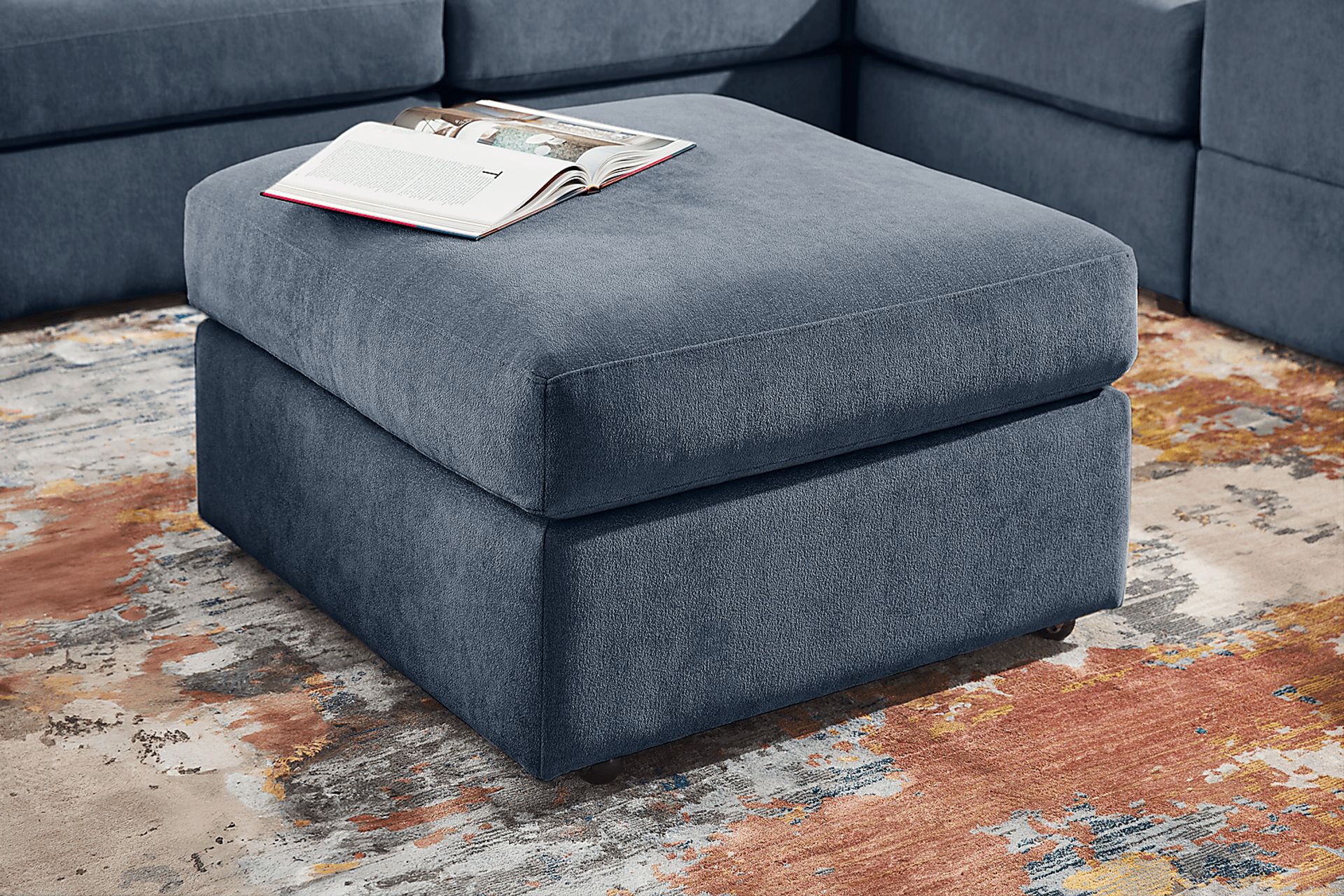 ModularOne Indigo Storage Bumper Ottoman - Image 5