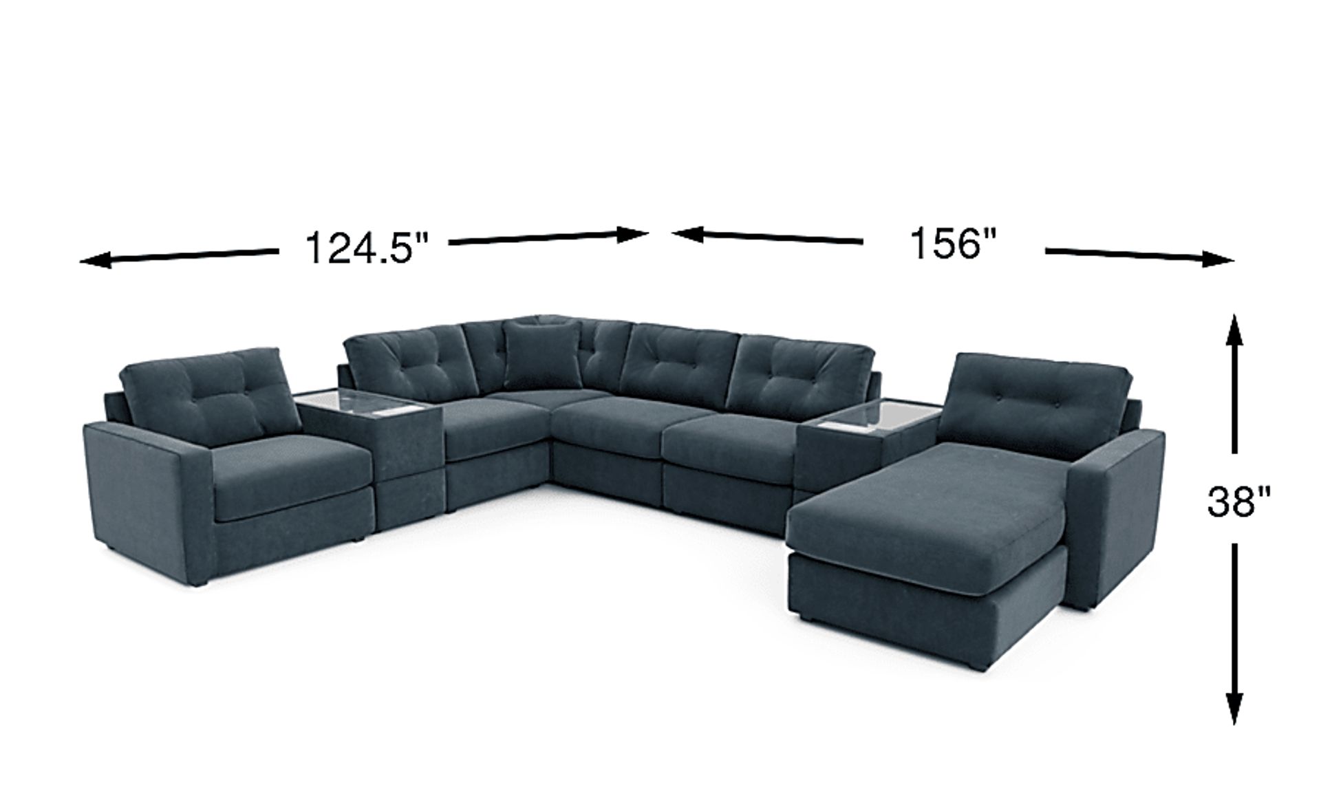 Dimension Image. Please refer to the Dimension Tab on this page for dimension details.