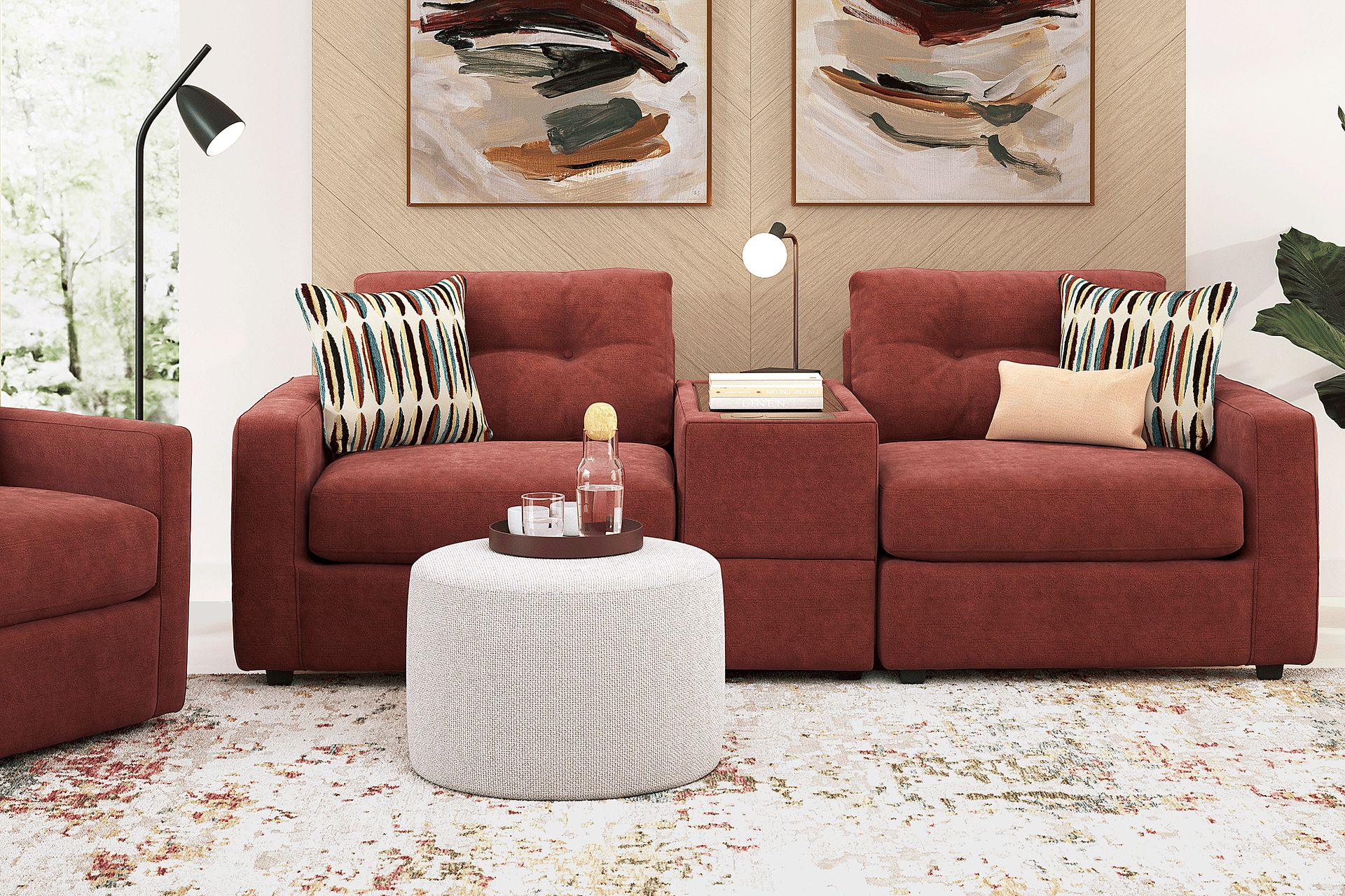 Merlot 3 Pc ModularOne with Media Console - Image 2