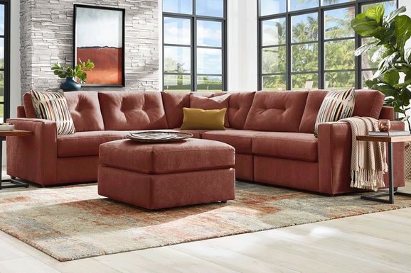 ModularOne Merlot 5 Pc Sectional