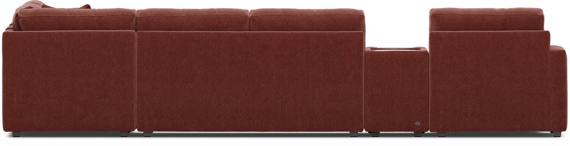 Merlot 7 Pc ModularOne Gel Foam Sleeper with Media Consoles - Image 4