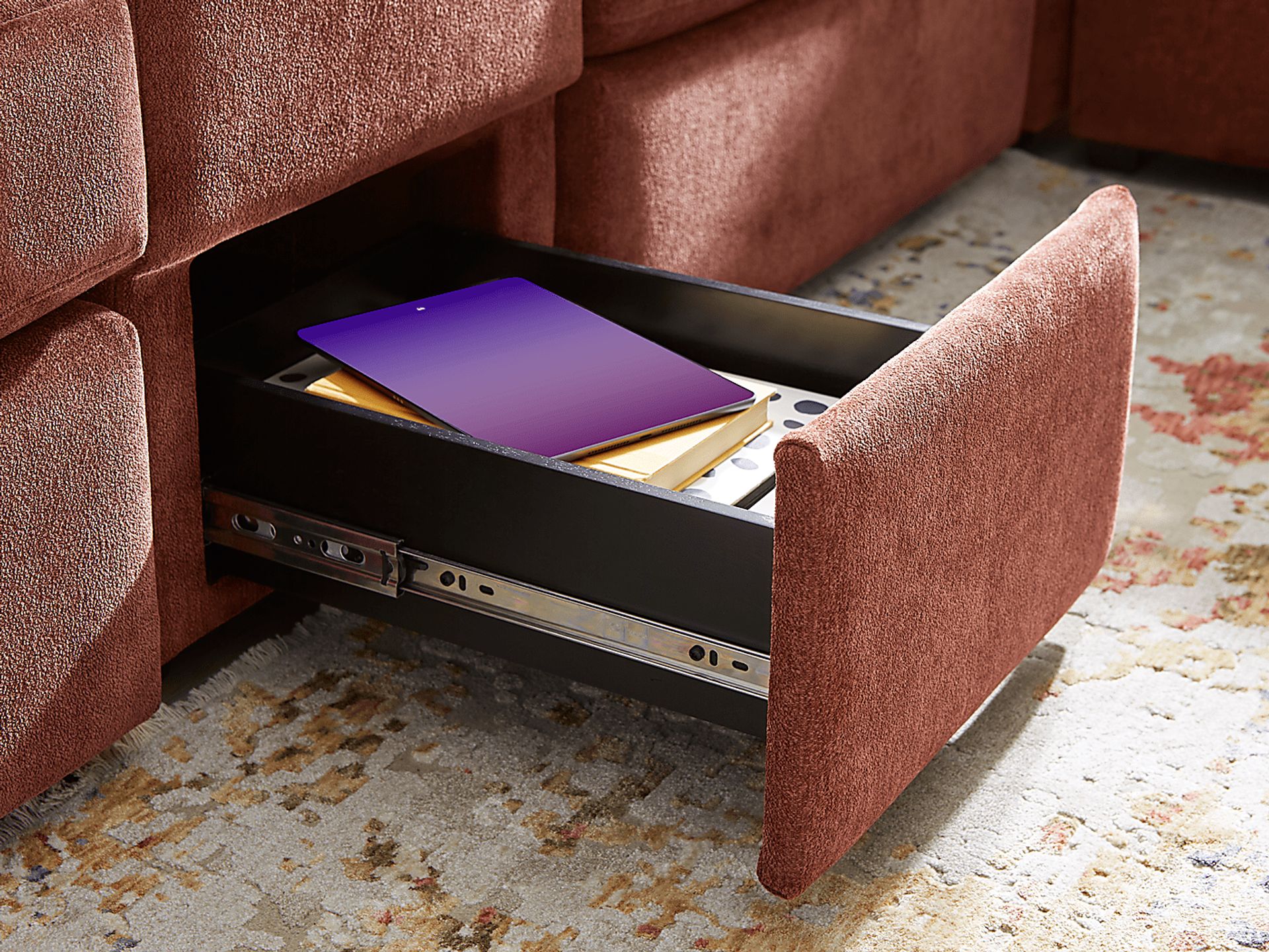 Merlot 7 Pc ModularOne Sleeper with Media Consoles - Image 7