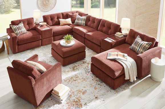 Merlot 8 Pc ModularOne with Media Consoles