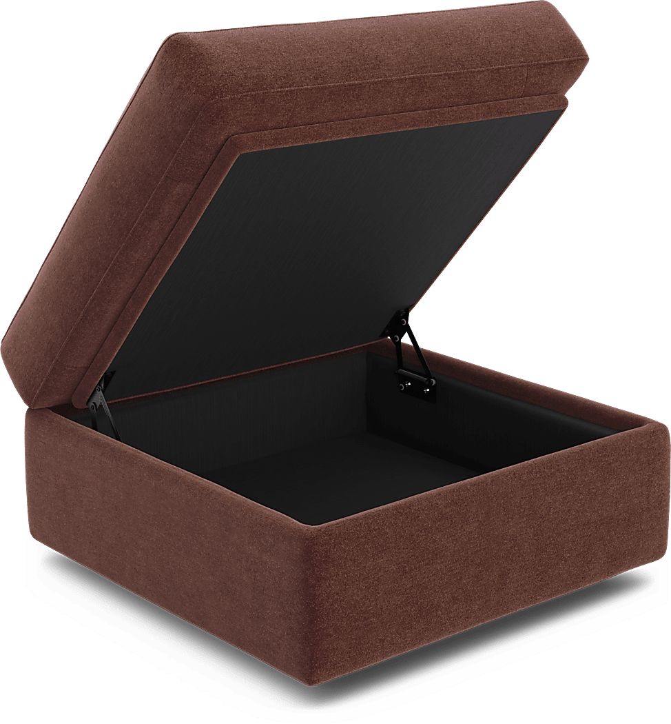ModularOne Merlot Storage Bumper Ottoman - Thumbnail 5