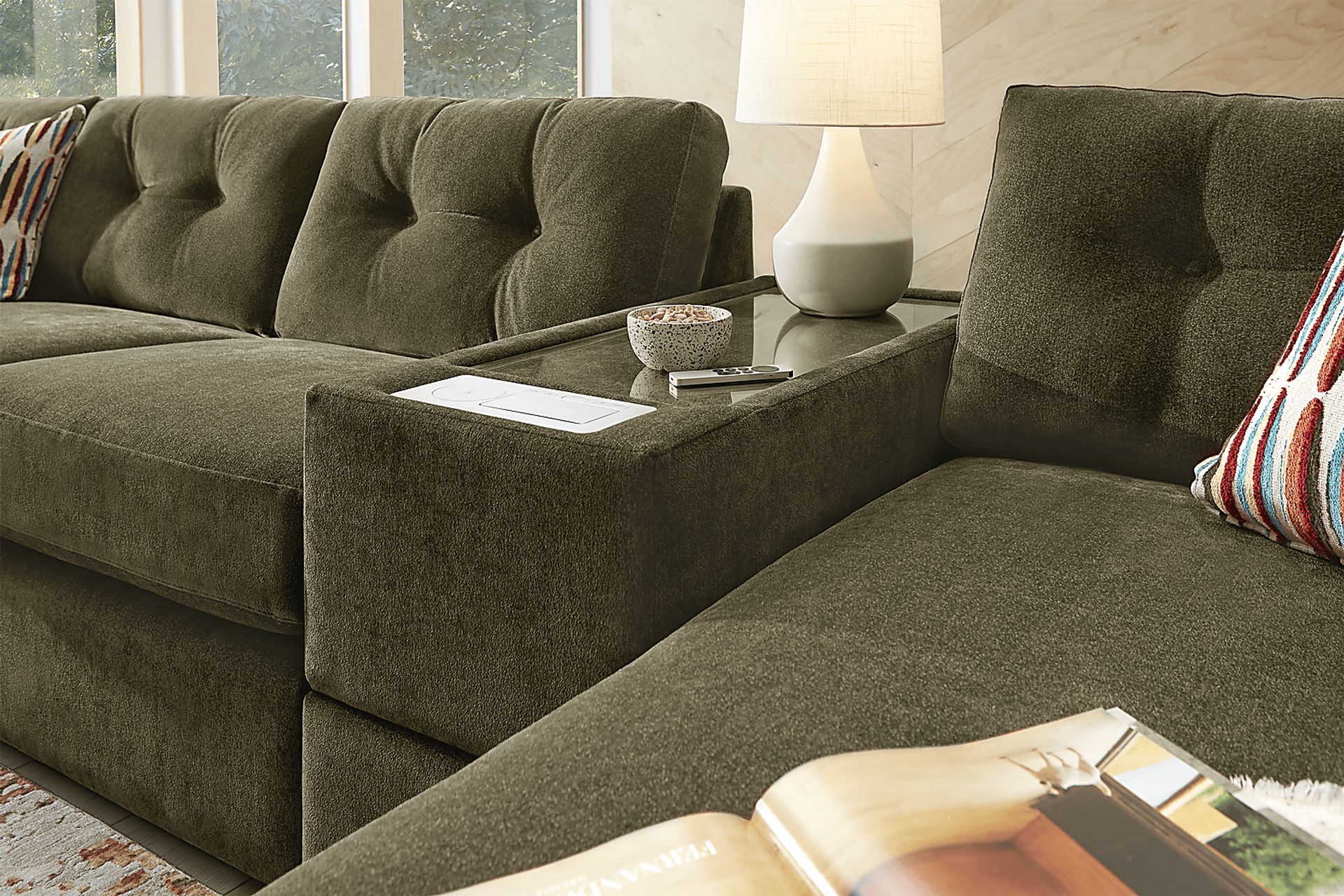 Moss 7 Pc ModularOne Sleeper with Media Consoles - Image 6
