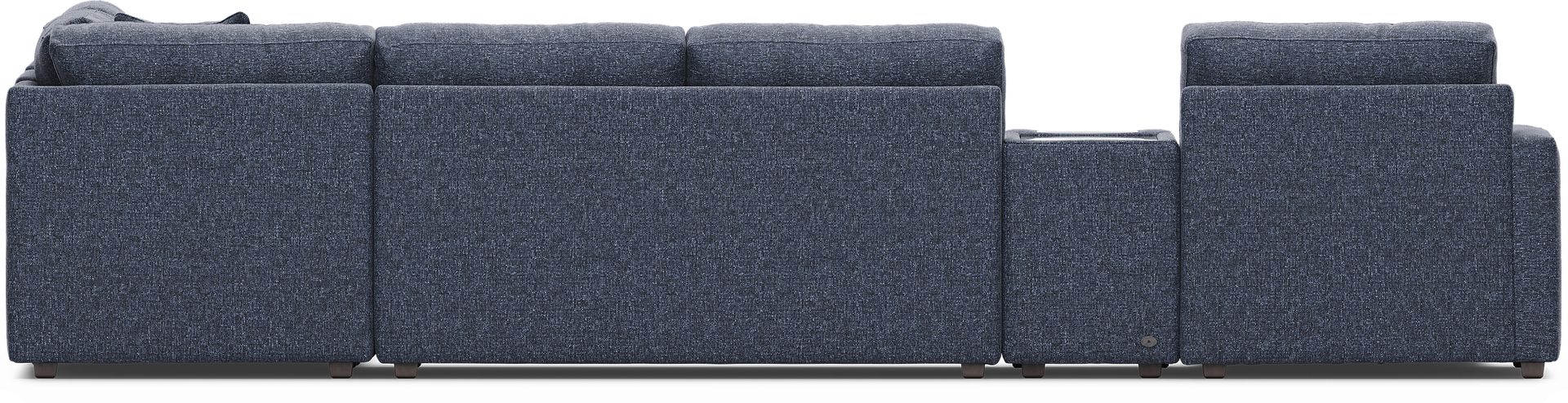 Navy 7 Pc ModularOne Sleeper with Media Consoles - Image 4