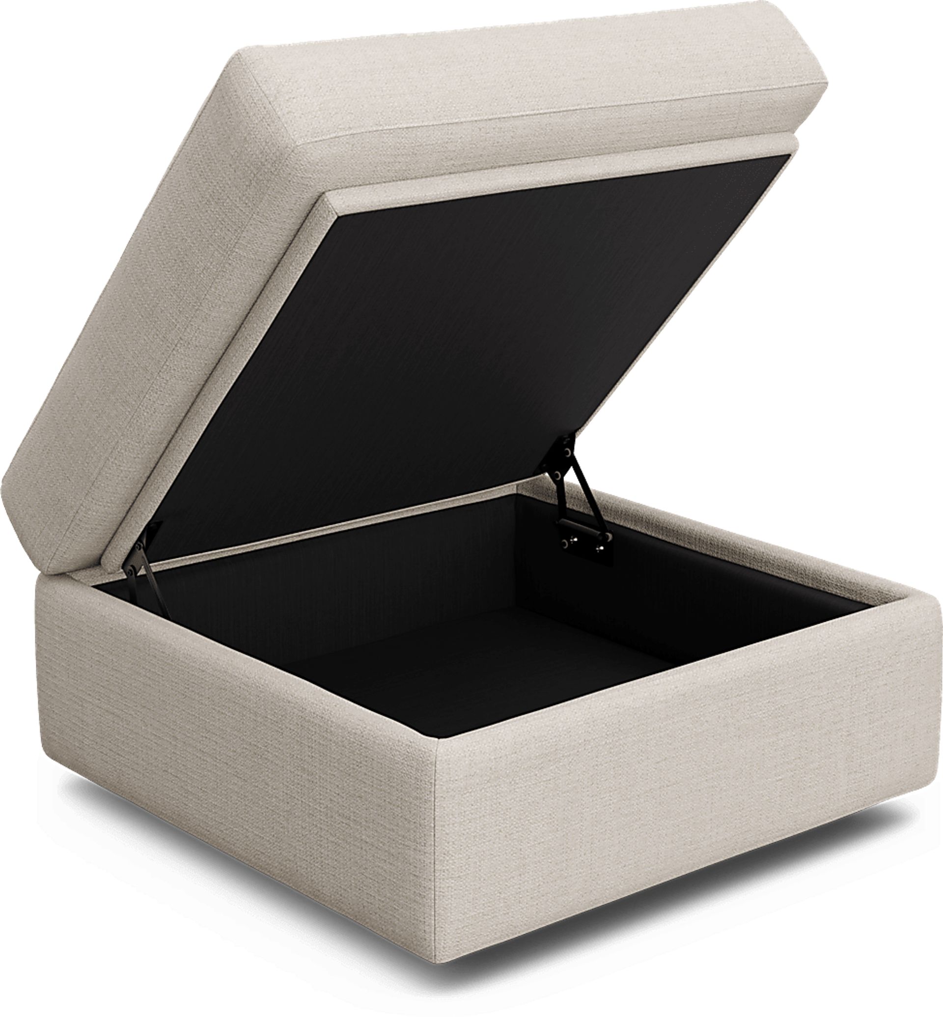 ModularOne Off-White Storage Bumper Ottoman - Image 3