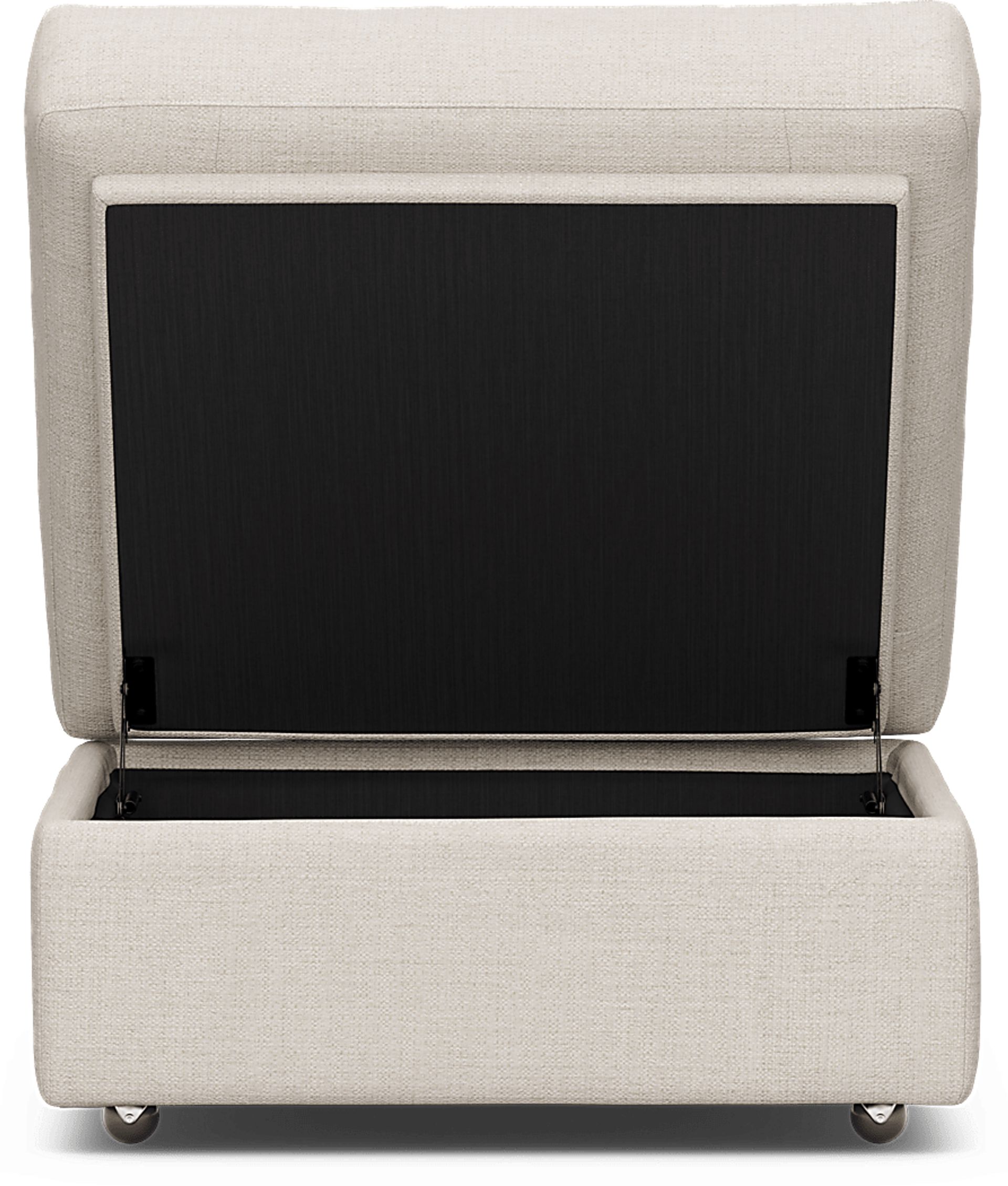 ModularOne Off-White Storage Bumper Ottoman - Image 4