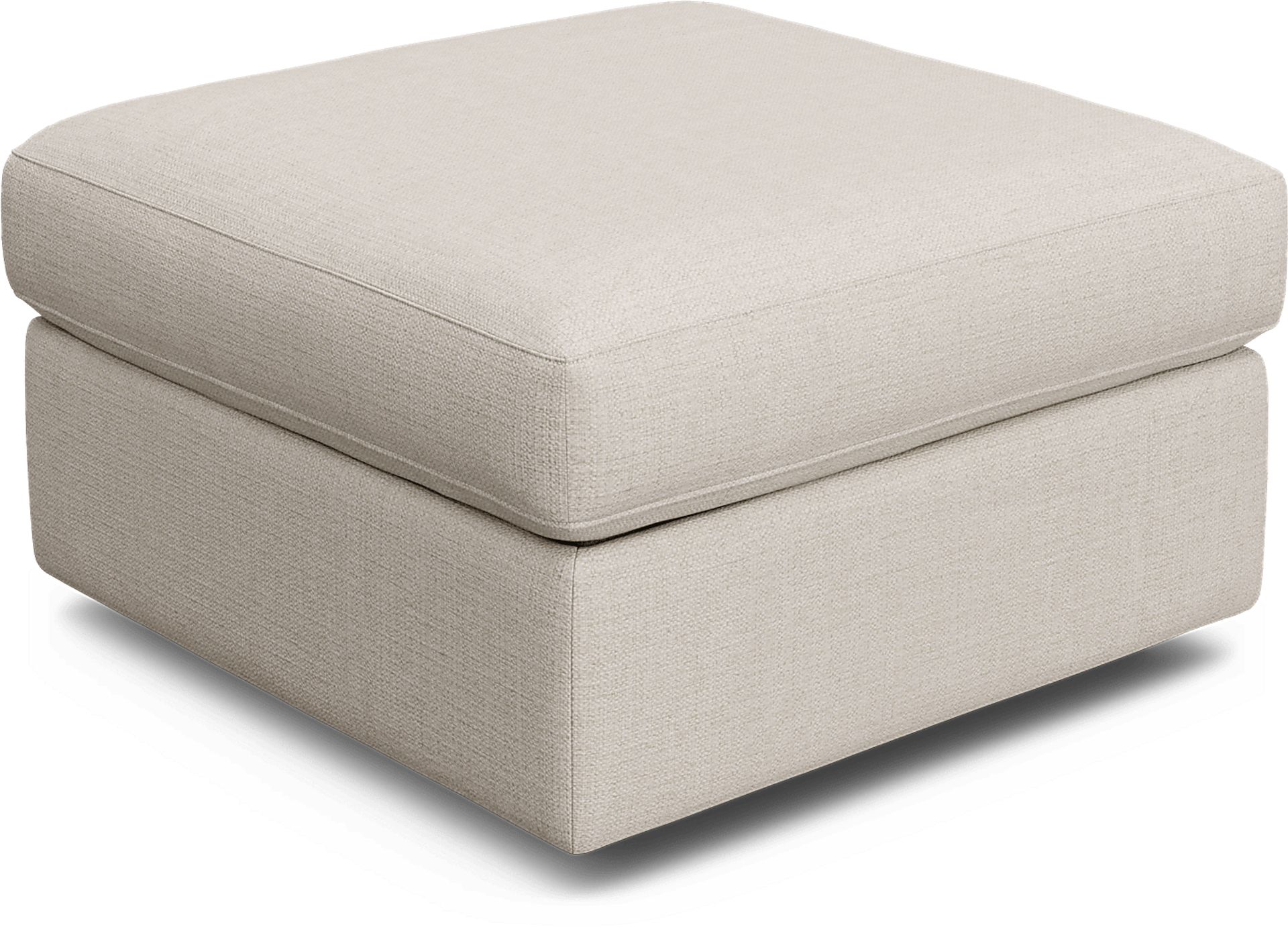 ModularOne Off-White Storage Bumper Ottoman - Image 1