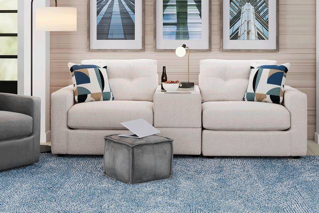 Oyster 3 Pc ModularOne with Media Console - Thumbnail - Image 2