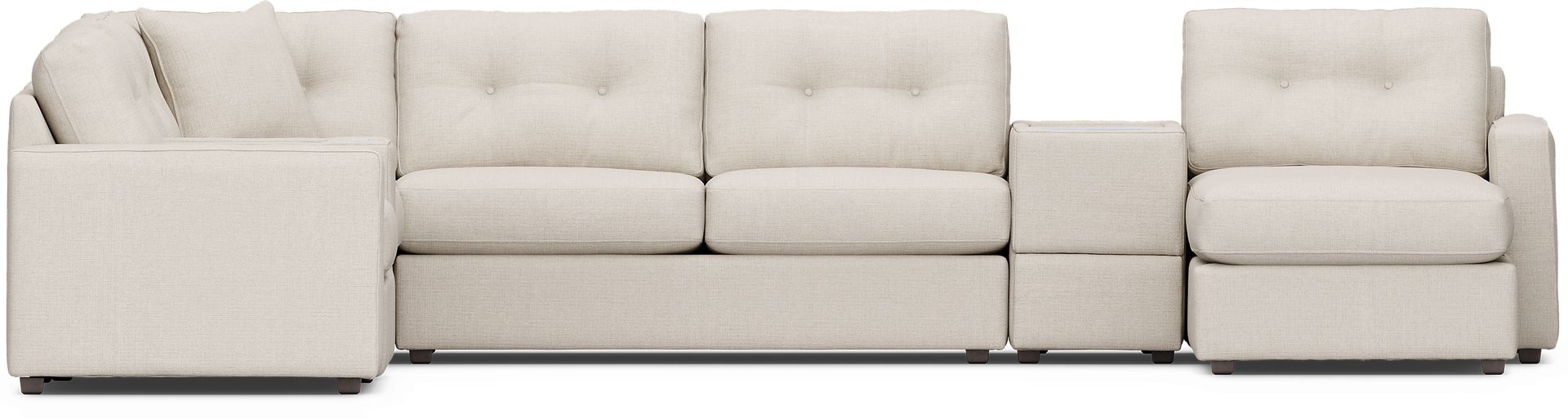 Oyster 7 Pc ModularOne Gel Foam Sleeper with Media Consoles - Image 3
