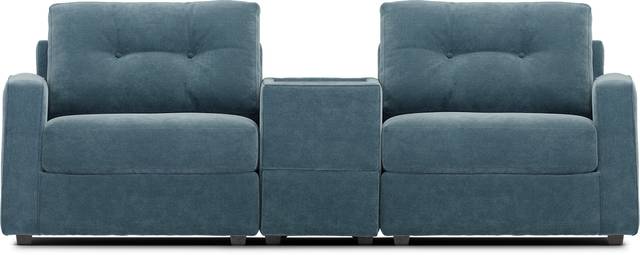 ModularOne Teal 3 Pc Sectional - Thumbnail - Image 3