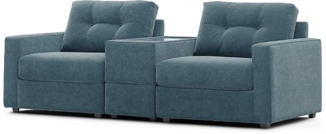 ModularOne Teal 3 Pc Sectional - Thumbnail - Image 4