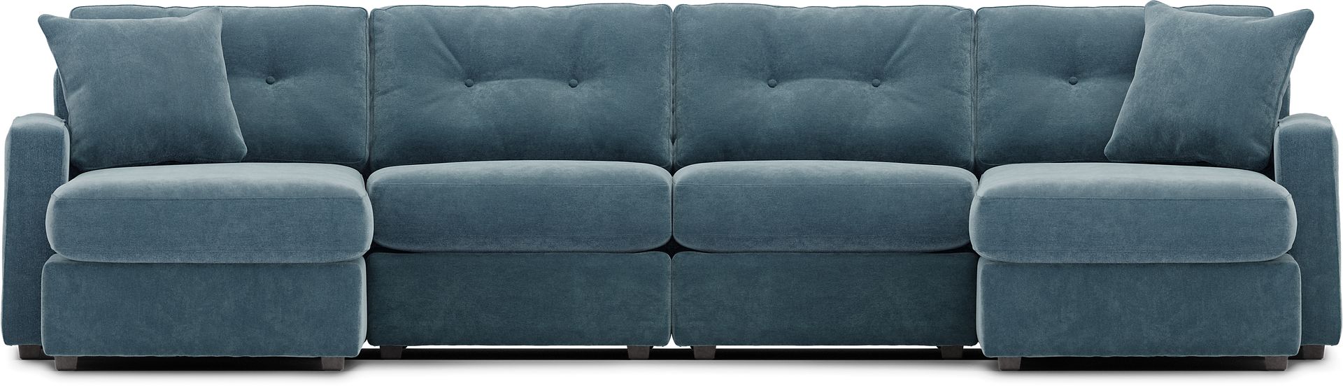 ModularOne Teal 4 Pc Sectional - Image 3