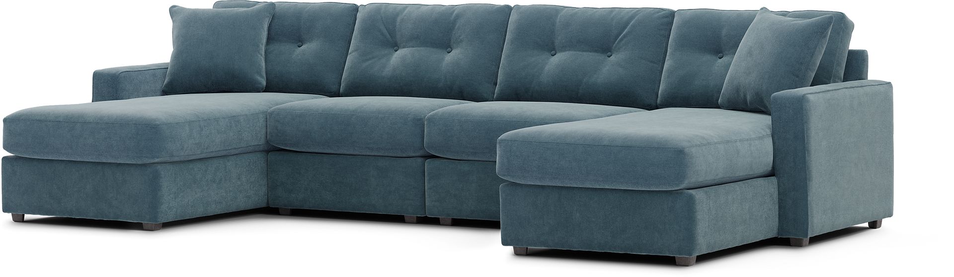 ModularOne Teal 4 Pc Sectional - Image 4