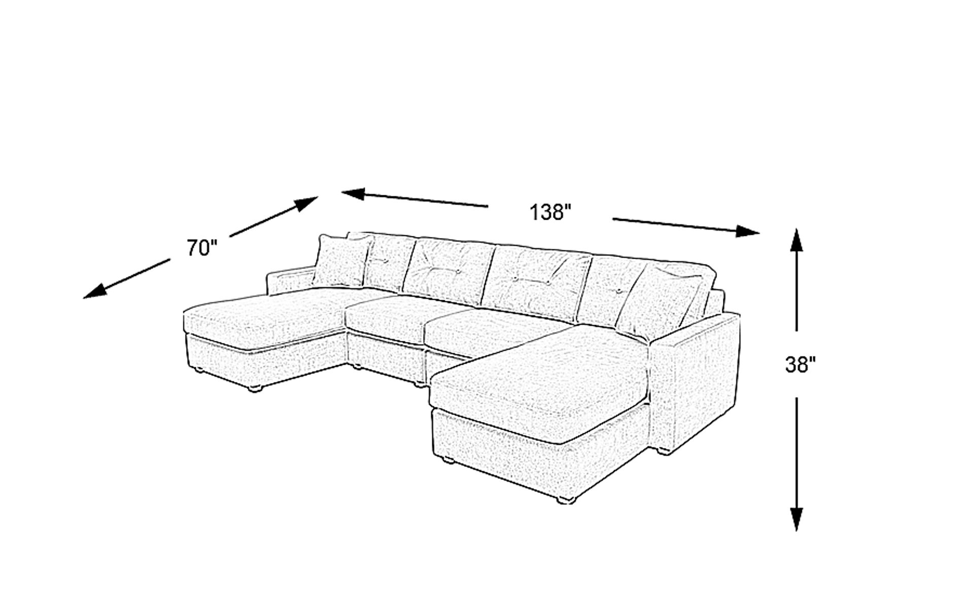 Dimension Image. Please refer to the Dimension Tab on this page for dimension details.