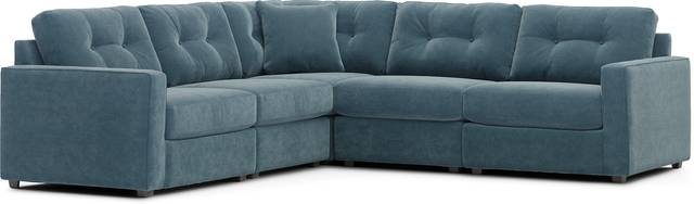 ModularOne Teal 5 Pc Sectional - Thumbnail - Image 4