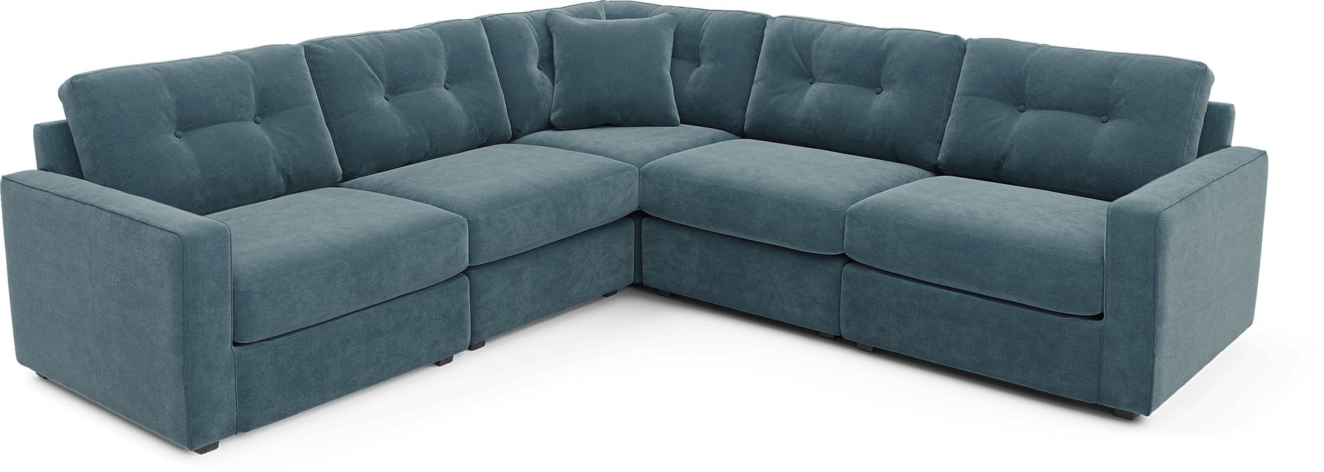 ModularOne Teal 5 Pc Sectional - Image 1