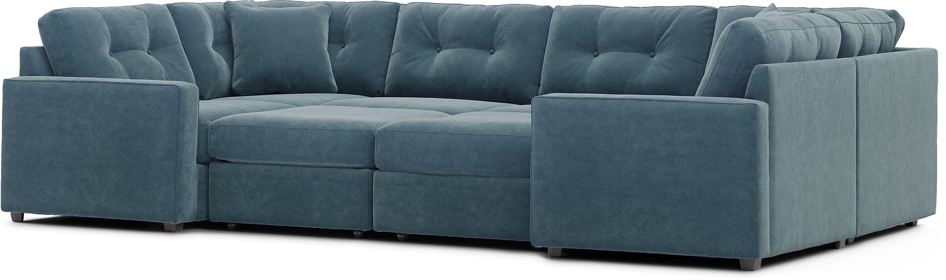 ModularOne Teal 8 Pc Sectional - Image 4