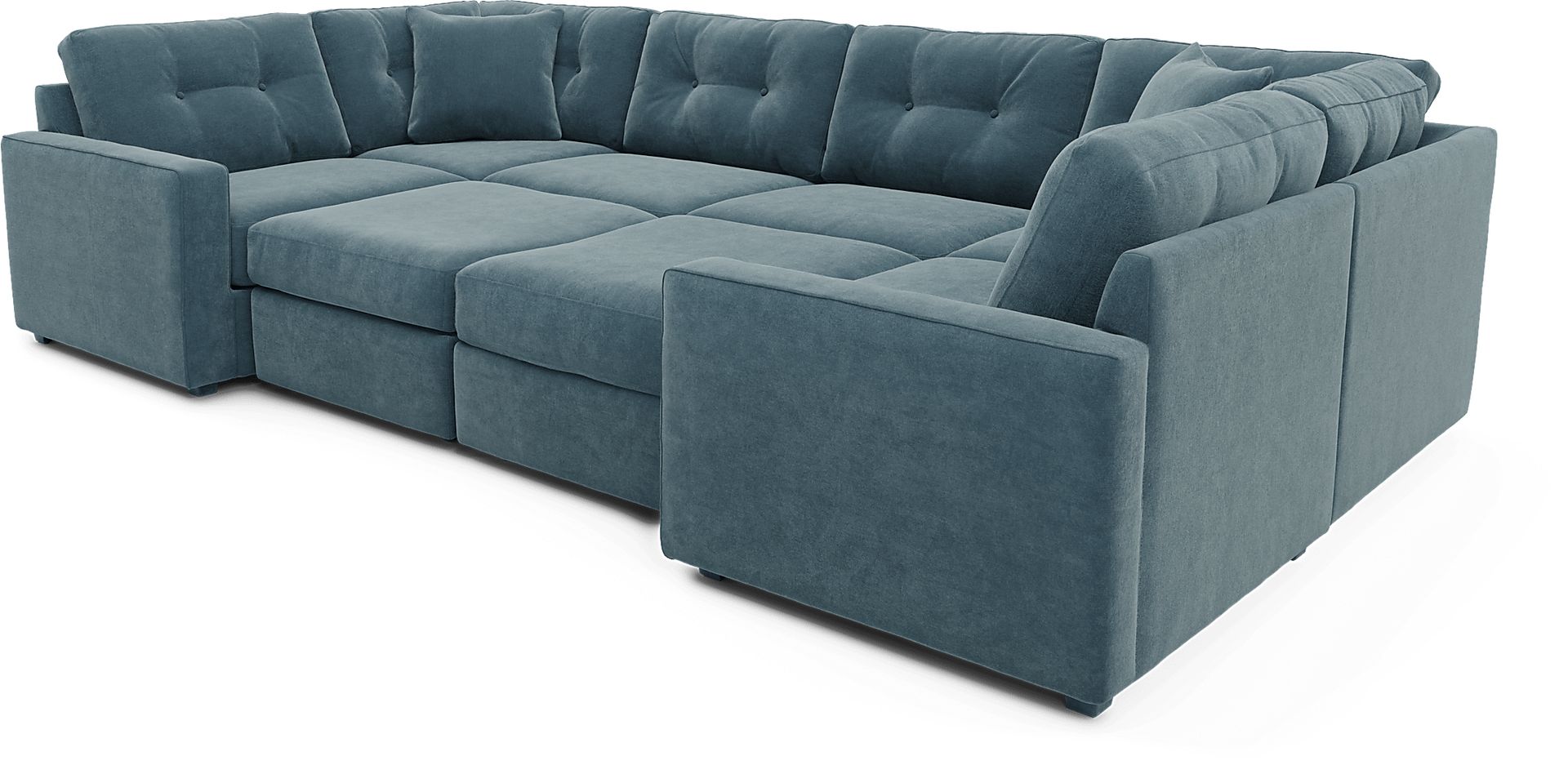 ModularOne Teal 8 Pc Sectional - Image 1