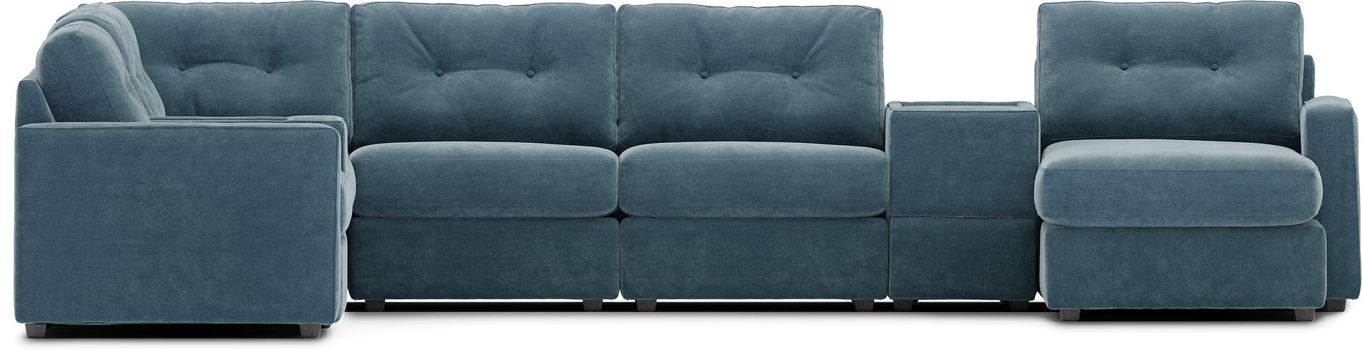 ModularOne Teal 8 Pc Sectional - Image 3