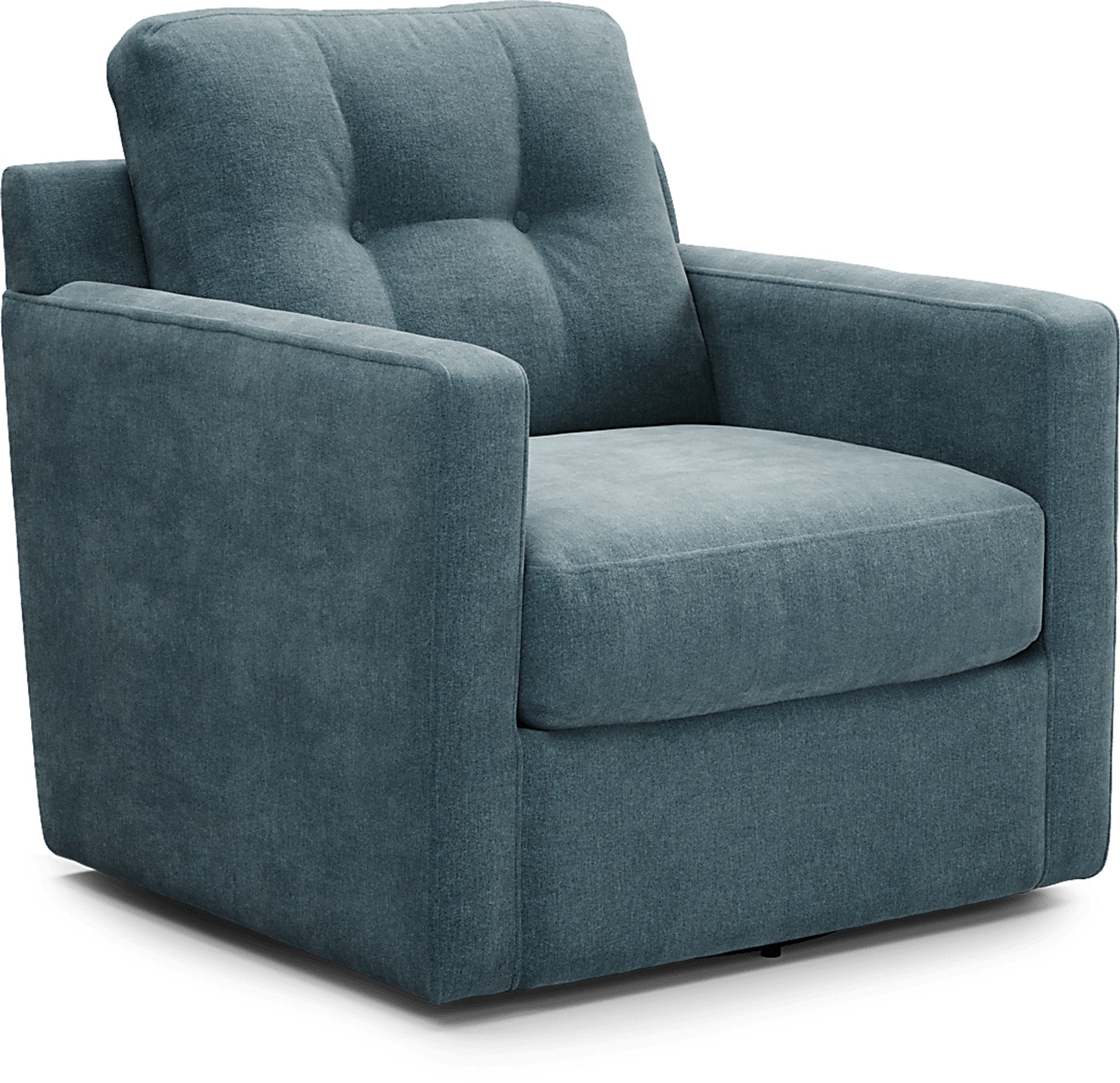 ModularOne Teal Swivel Accent Chair - Image 1