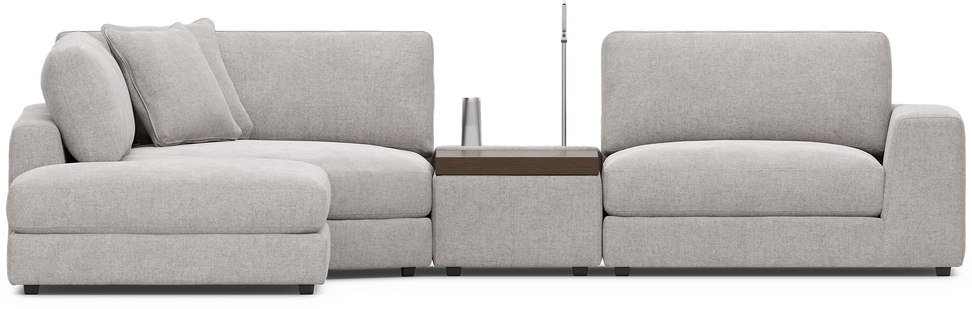 Gray 4 Pc ModularThree with Media Console