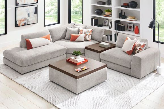 Gray 4 Pc ModularThree with Media Console