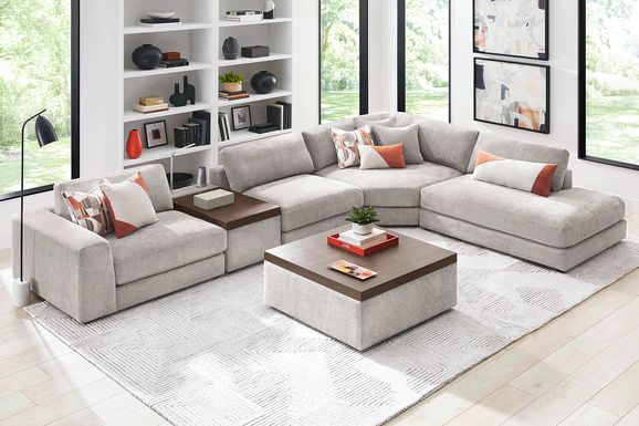 Gray 5 Pc ModularThree with Media Console
