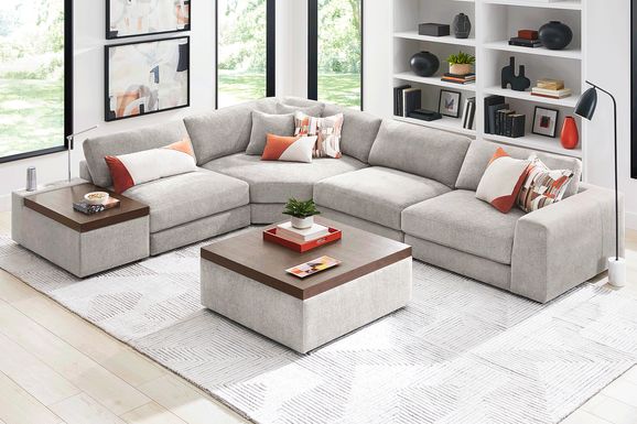 Gray 5 Pc ModularThree with Media Console