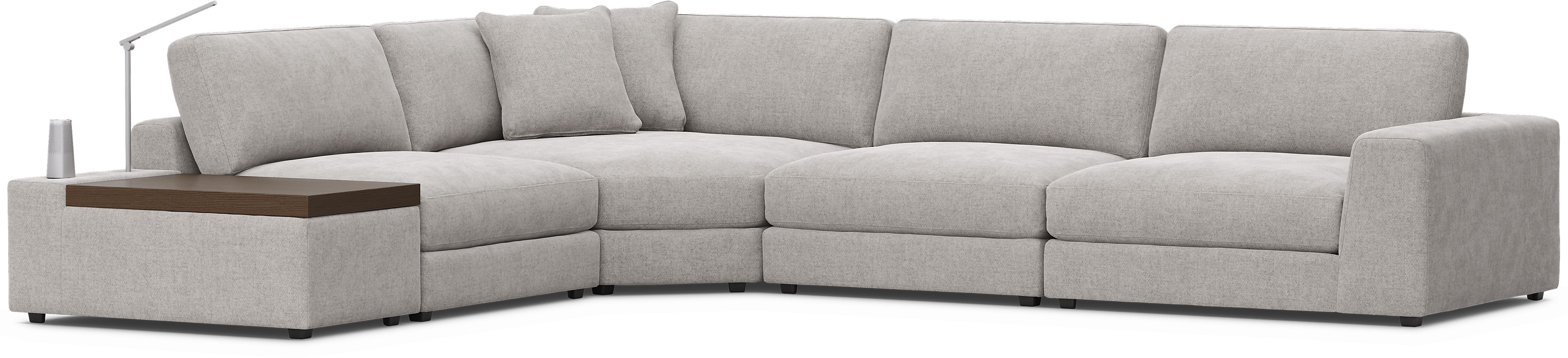 ModularThree 4 Pc Sectional with Media Console