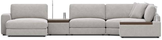 Gray 7 Pc ModularThree with Media Consoles - Thumbnail - Image 3