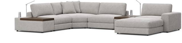 Gray 7 Pc ModularThree with Media Consoles - Thumbnail - Image 2