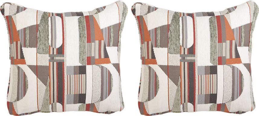 ModularThree Orange Pillow, Set of 2