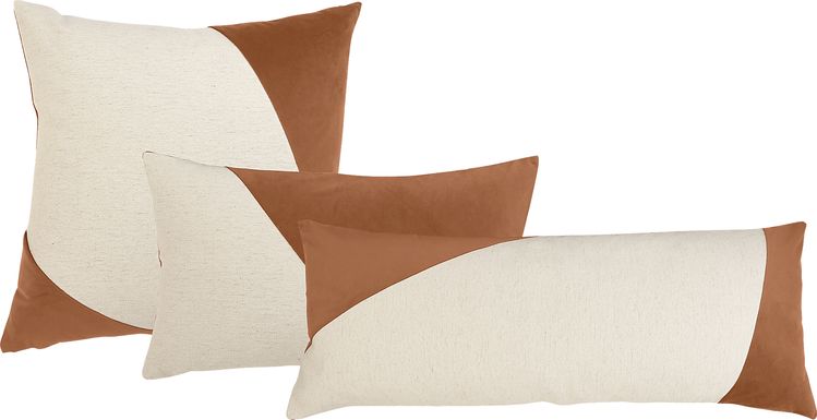 ModularThree Orange Pillow, Set of 3