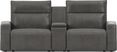 ModularTwo Charcoal 3 Pc Dual Power Reclining Sectional with Media Console