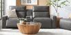 ModularTwo Charcoal 3 Pc Dual Power Reclining Sectional with Media Console
