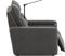 ModularTwo Charcoal 3 Pc Dual Power Reclining Sectional with Wood Top Console