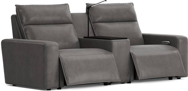 Charcoal 3 Pc Dual Power Reclining ModularTwo - Thumbnail - Image 1