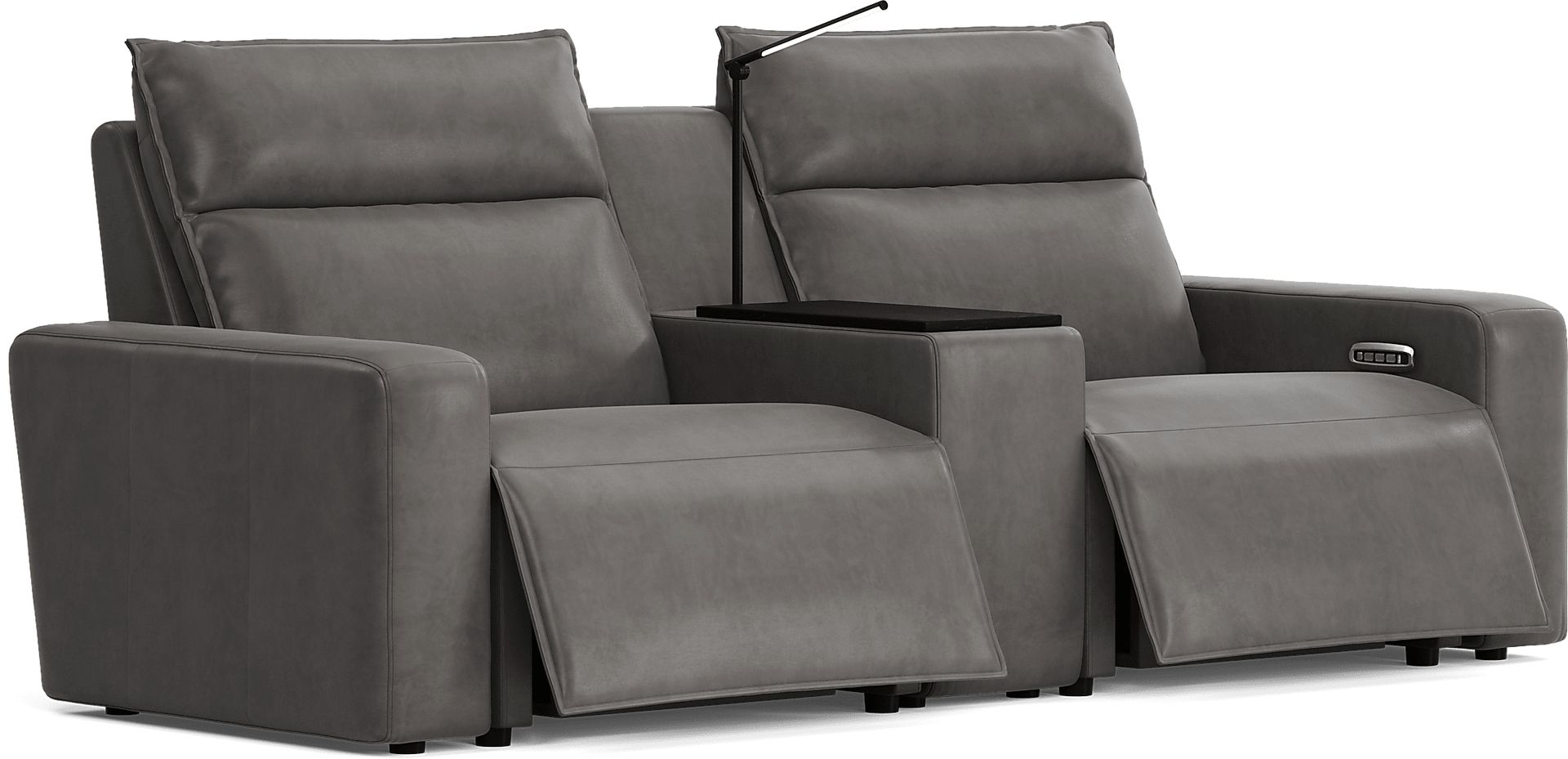Charcoal 3 Pc Dual Power Reclining ModularTwo - Image 1