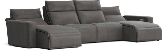 Charcoal 4 Pc Dual Power Reclining ModularTwo - Thumbnail - Image 3