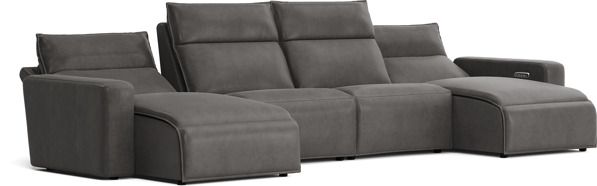 Charcoal 4 Pc Dual Power Reclining ModularTwo - Image 3